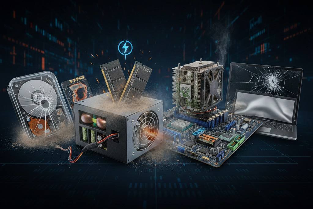 Partes críticas de una computadora y cómo cuidarlas correctamente